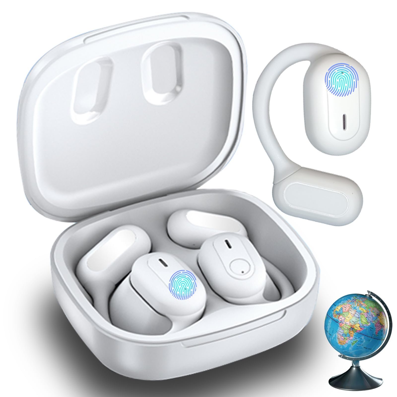 Навушники-перекладачі AI, покращені для перекладу мов у реальному часі з додатком, Bluetooth 5.4, 6 режимів, фото №1