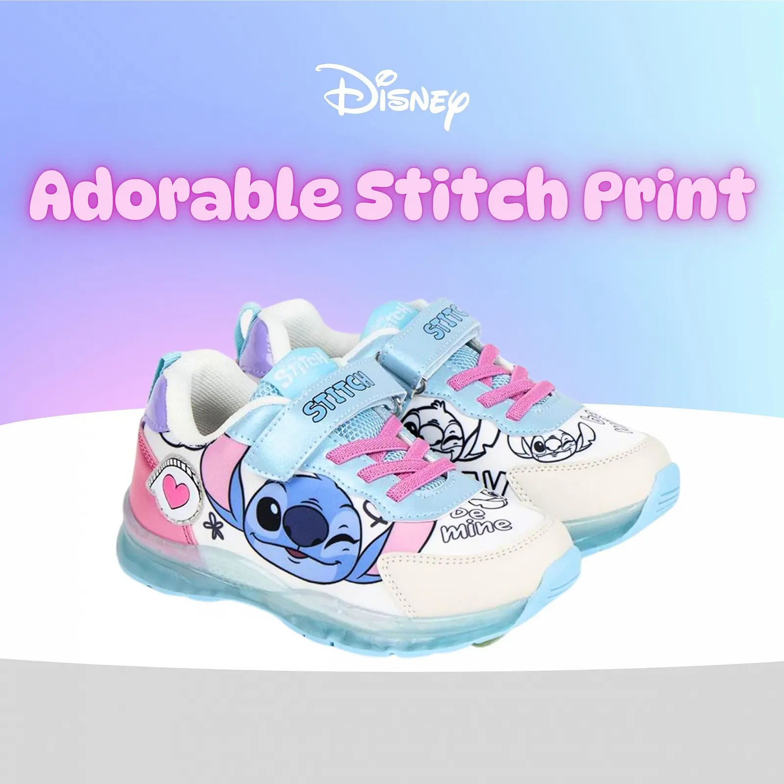 Кроссовки Disney Stitch Низкие Детские С Подарочной Коробкой UK 8 до 13, фото №8