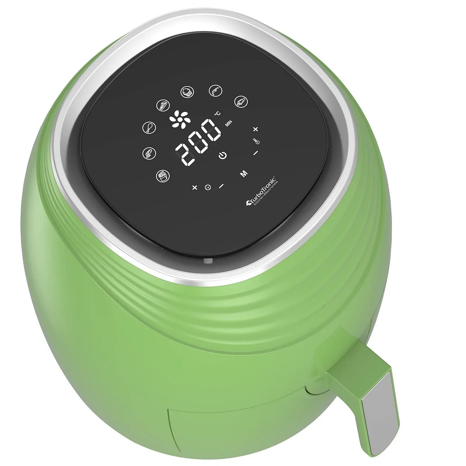 Мультипіч TurboTronic 3.5 л 1200 Вт LED-дисплей Ретро Зелена, фото №5