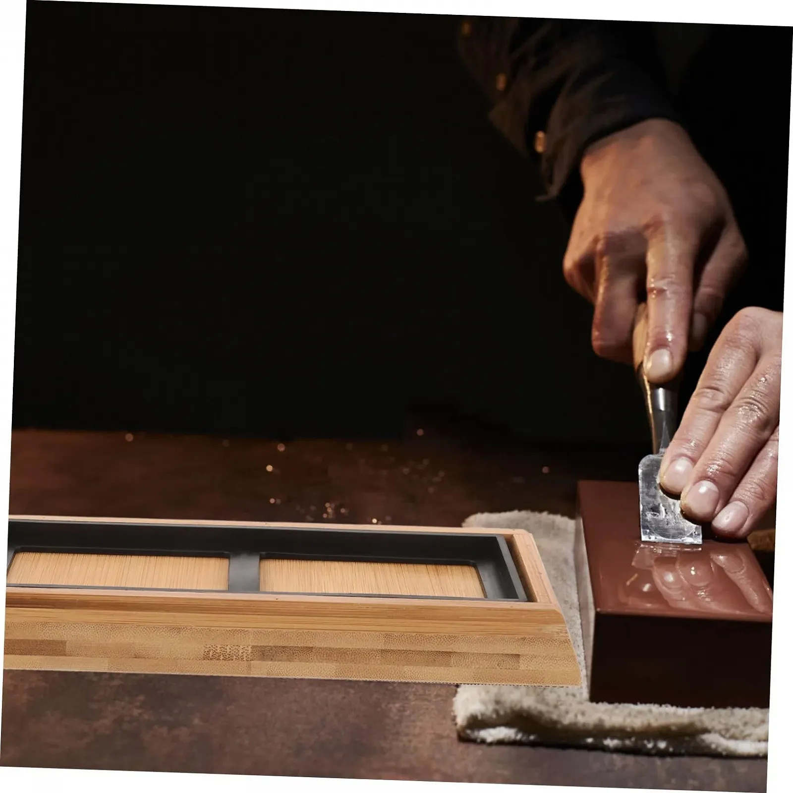 Тримач для точильного каменю NUOBESTY набір з 3 шт. бамбук, фото №8 Тримач для точильного каменю NUOBESTY набір з 3 шт. бамбук, фото №8