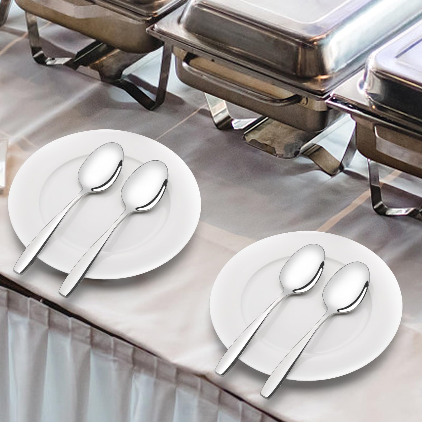 Ложка для сервірування Loiycg 6 шт., з нержавіючої сталі, фото №5 Ложка для сервірування Loiycg 6 шт., з нержавіючої сталі, фото №5