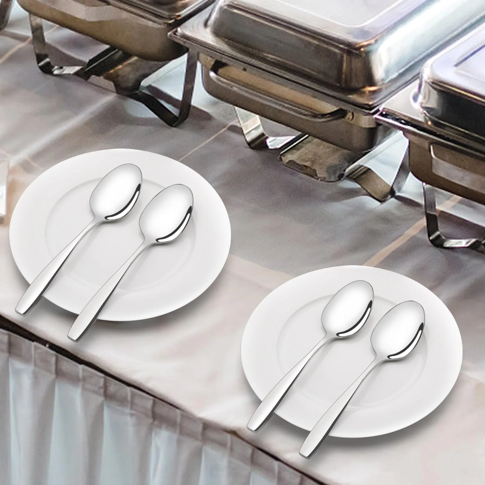 Ложка для сервировки Loiycg 6 шт., из нержавеющей стали, фото №5