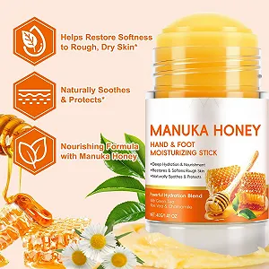 Стик для ухода за ногами Manuka Honey Foot Care Stick с медом манука и маслом ши увлажняющий synthetic.ua - Фото 1