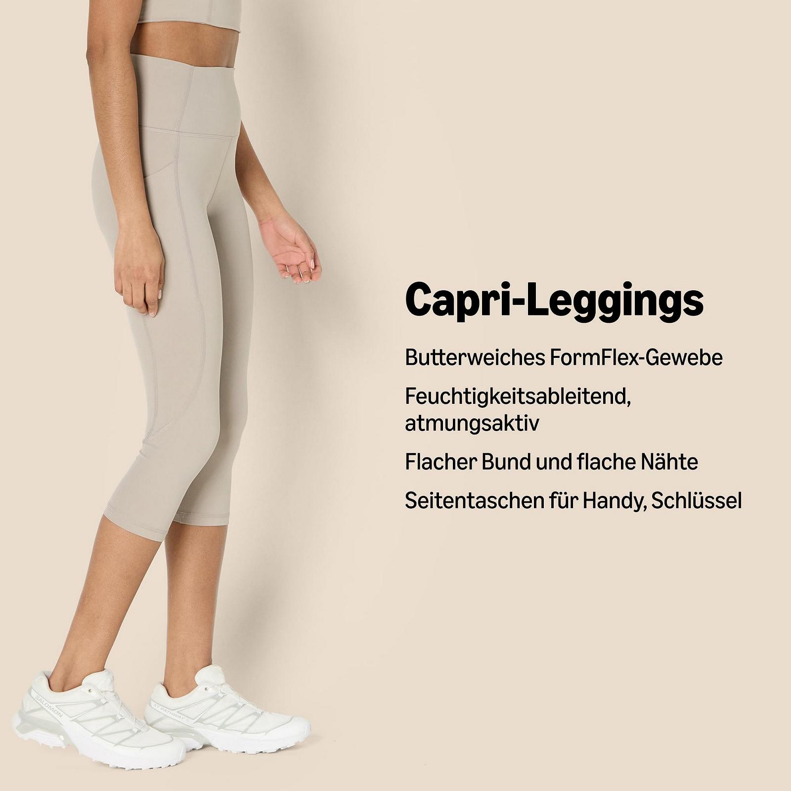 Шорти Capri Amazon Essentials Active FormFlex для йоги та тренувань з кишенями, висока посадка, фото №2