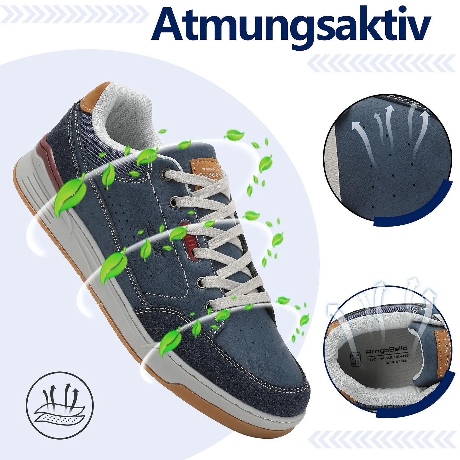 Кроссовки AX BOXING Мужские Деловой Повседневный Шнуровка Нескользящие Легкие Спортивные Размер 41-46 EU, фото №3 Кроссовки AX BOXING Мужские Деловой Повседневный Шнуровка Нескользящие Легкие Спортивные Размер 41-46 EU, фото №3