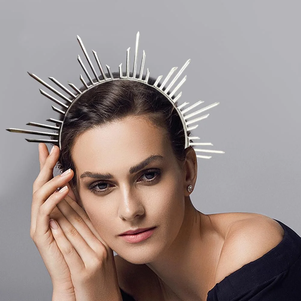 Набір з 2 золотистих та сріблястих обручів, фото №5