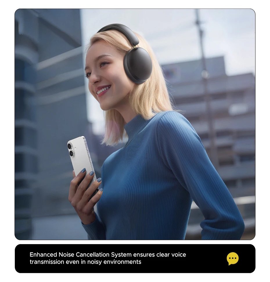 Навушники UGREEN Studio Max2 3xNoice Isolation -35dB BT5.4 80год Multipoint Black, фото №7 Навушники UGREEN Studio Max2 3xNoice Isolation -35dB BT5.4 80год Multipoint Black, фото №7