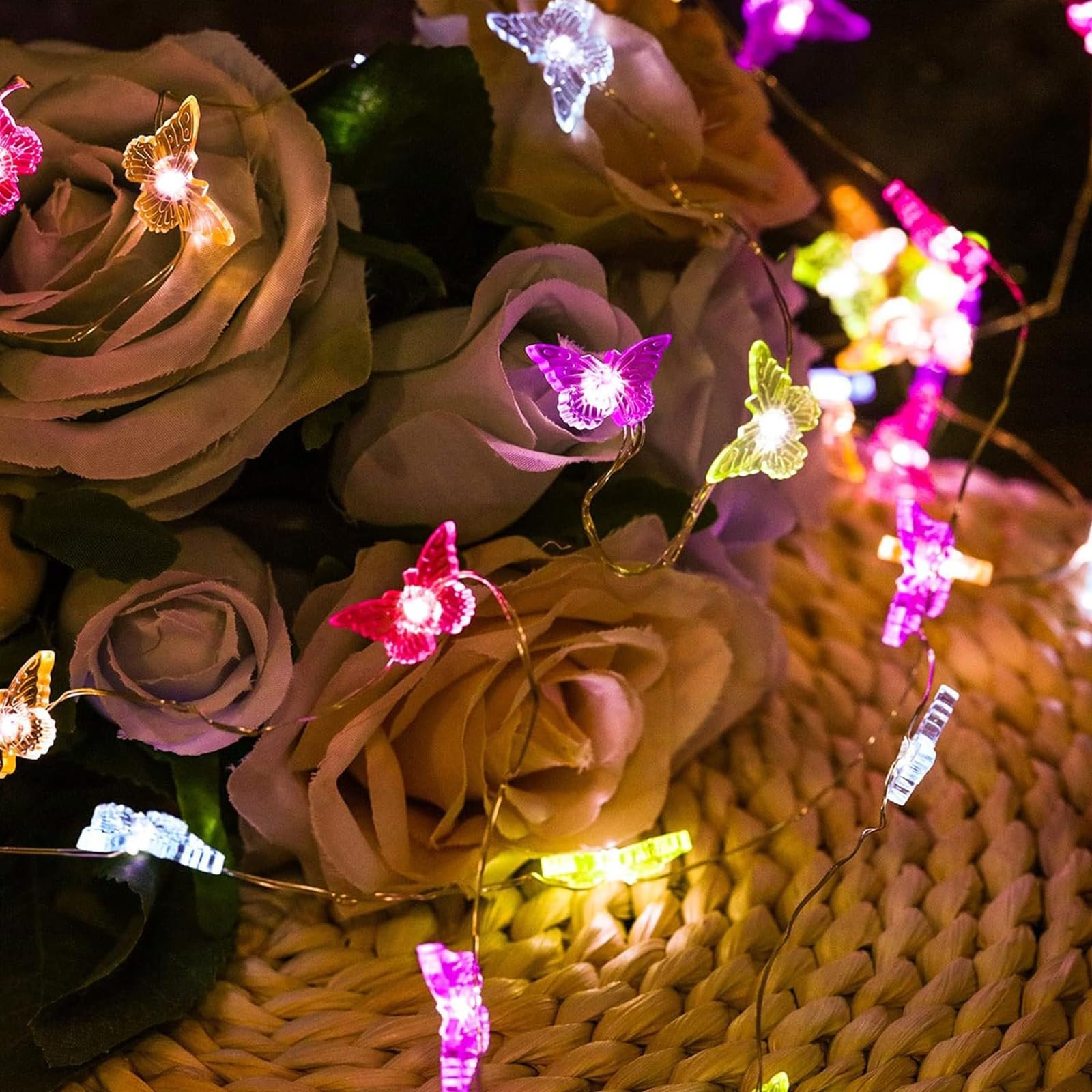 LED Гирлянда ENLACE Бабочка 3 м 30 LED разноцветный (питание от батареек), фото №7