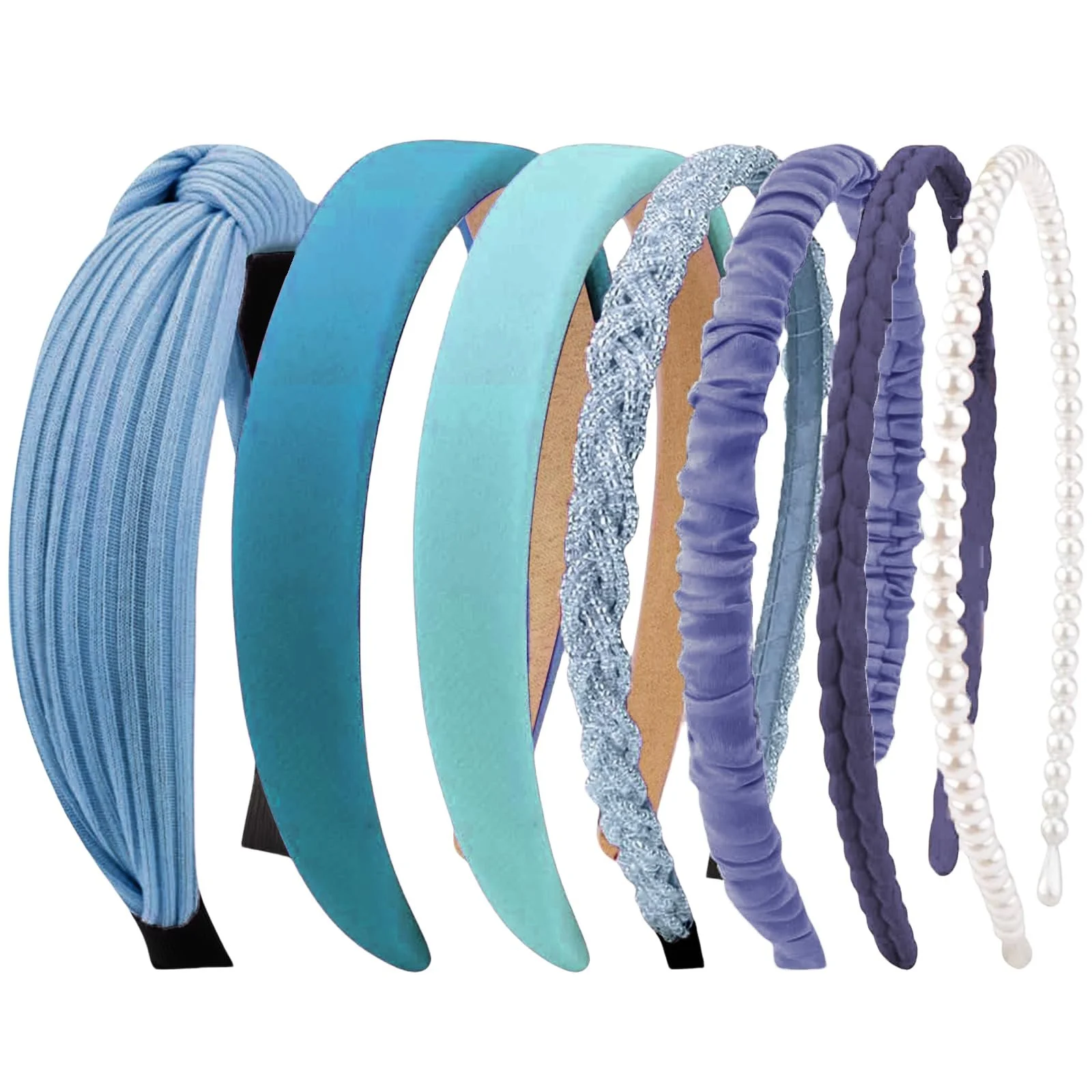 Набір жіночих обручів на голову 7 шт., фото №1