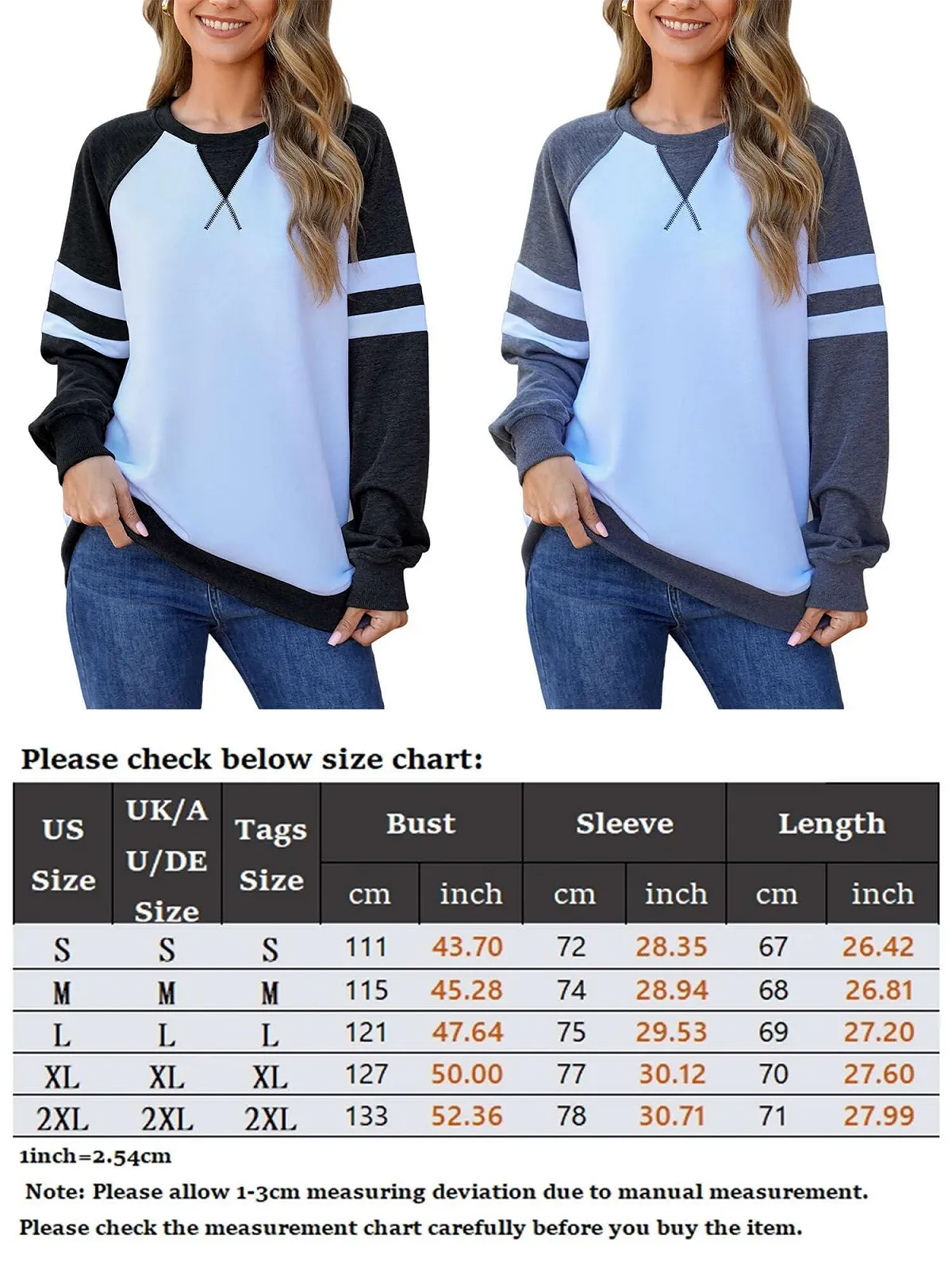 Женский Свитшот Abtel Цветной Блок Длинный Рукав, фото №6