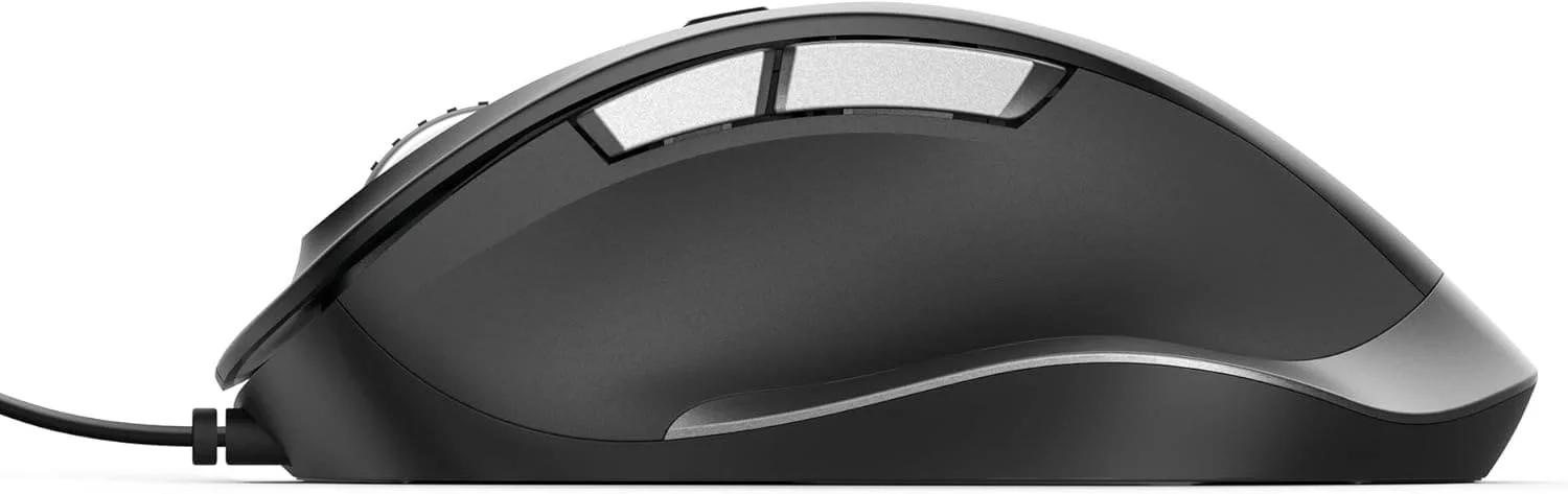 Дротова миша Trust Fyda Comfort / 5000 DPI / 6 кнопок / Black, фото №3