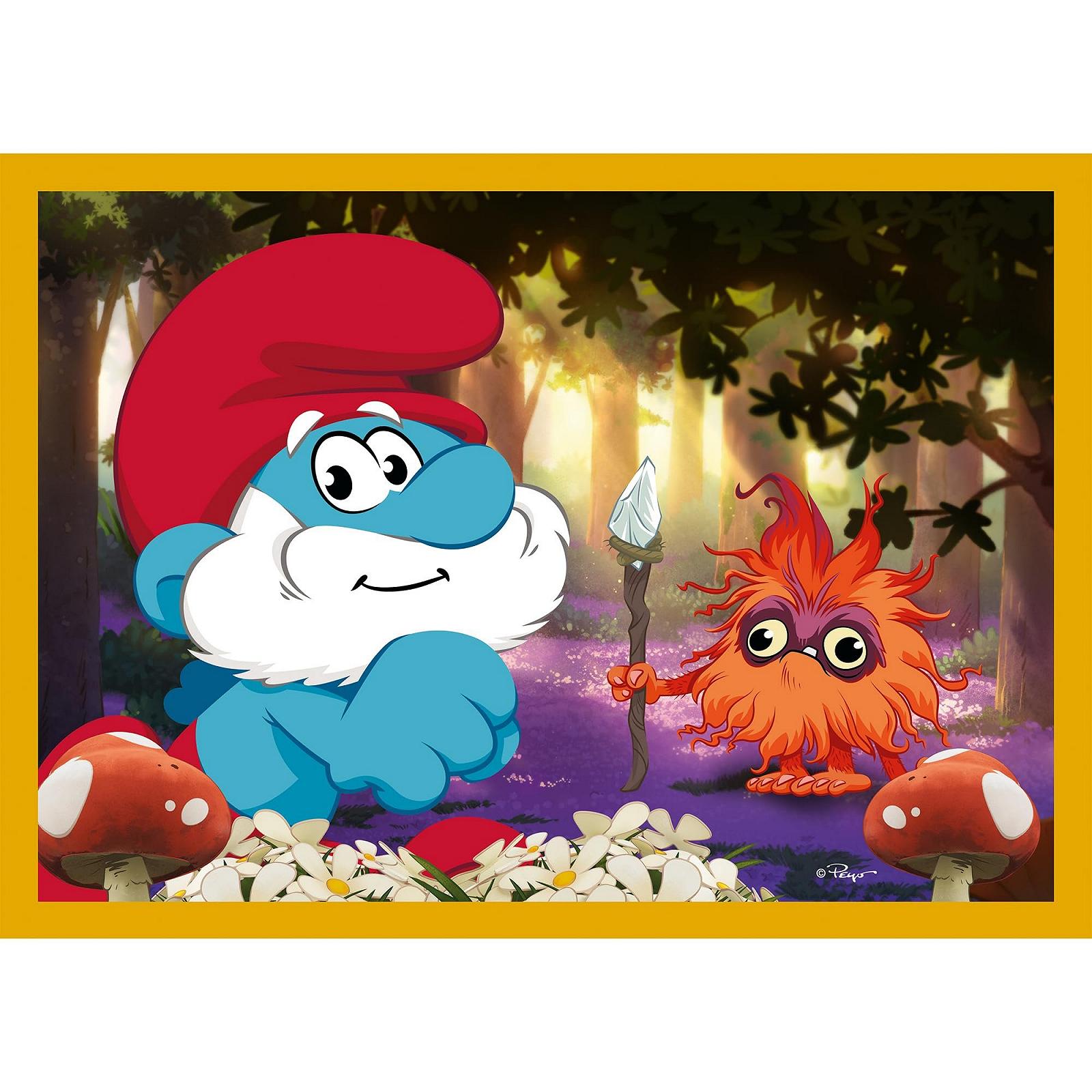 Пазл Trefl Smurfs Life in the Smurfs 4-в-1 35-70 елементів, фото №7
