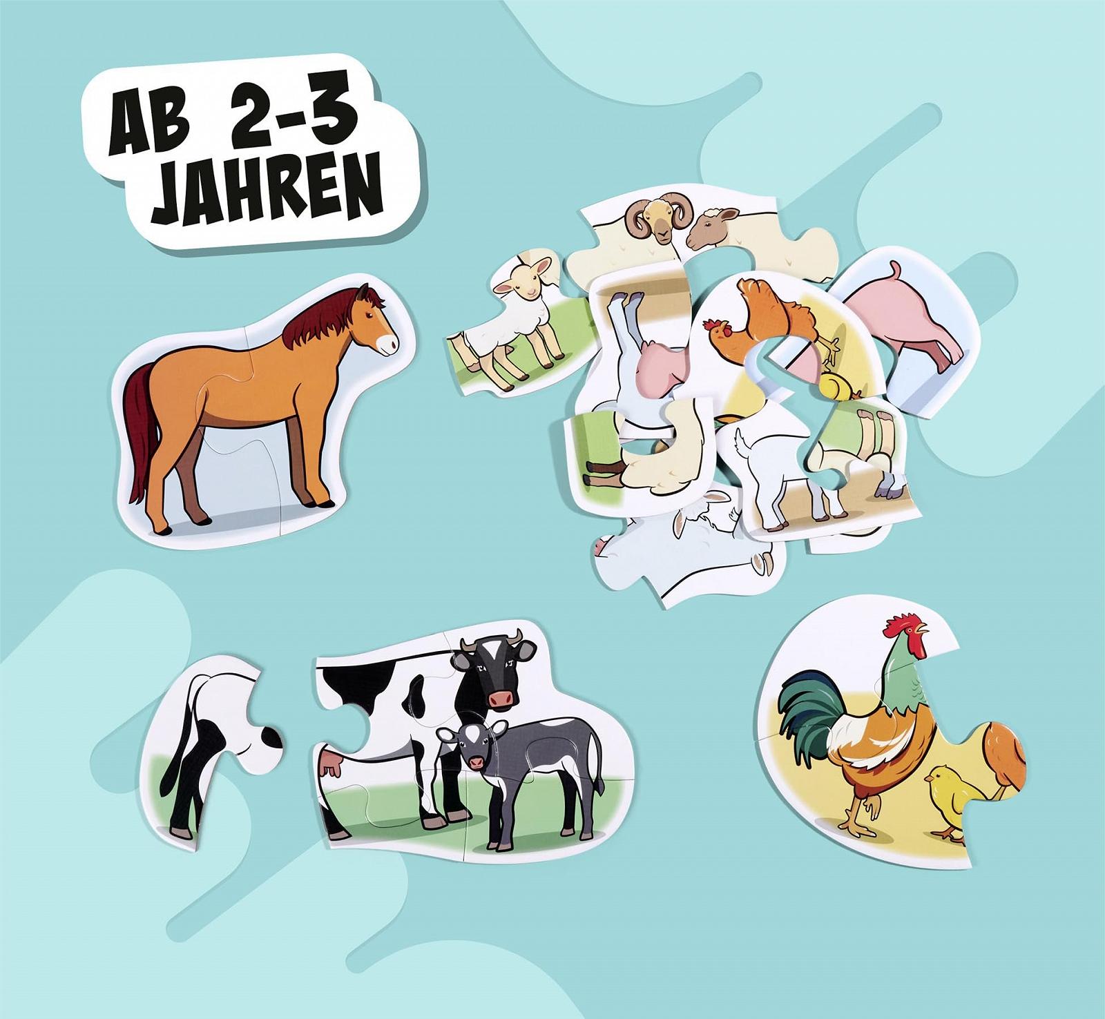 Пазл Noris First Puzzles Farm Animals 606012166-6 6 мотивів 2-5 елементів, фото №4