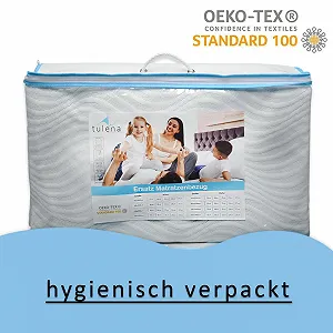 Наматрасник TULENA 180 x 200 см Антрацит 24 см высотой, вискозный, с молнией, дышащий, мягкий, сертифицированный Oeko-Tex synthetic.ua - Фото 1