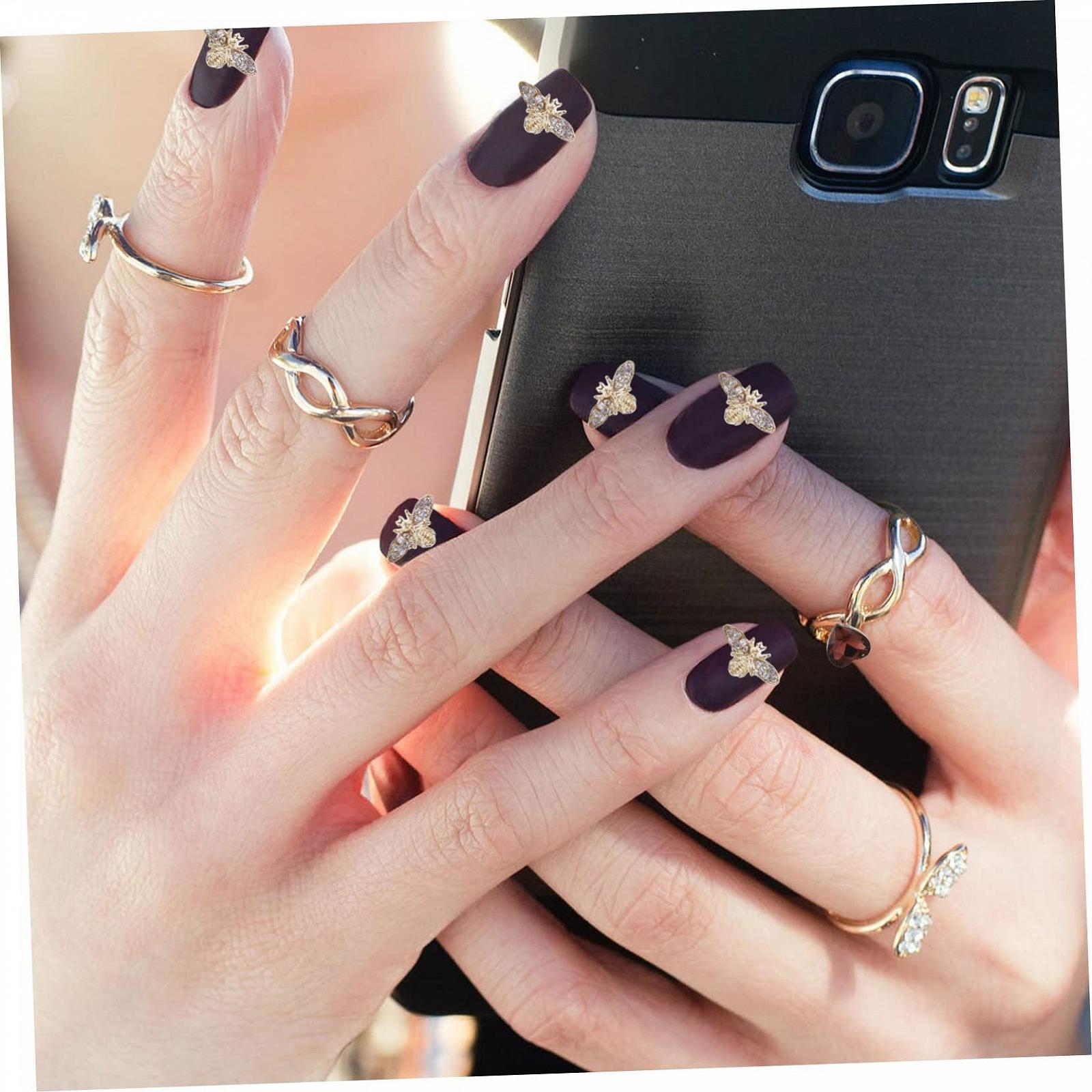 3D Прикраси для нігтів Bienen-charme, вінтаж, набір, бджоли, фото №8