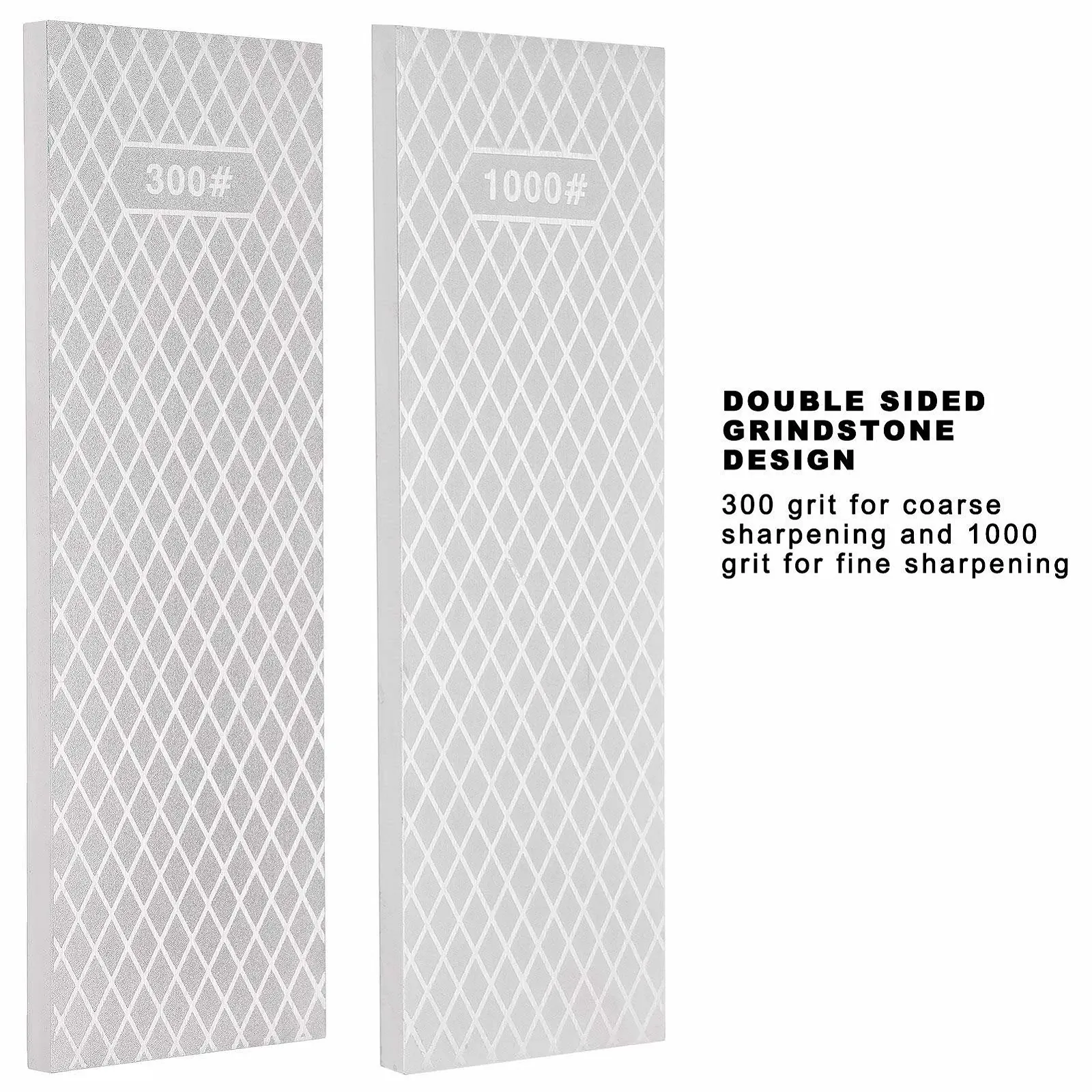 Камінь точильний Premium алмазний двосторонній 300/1000 грит прямокутний, фото №2 Камінь точильний Premium алмазний двосторонній 300/1000 грит прямокутний, фото №2