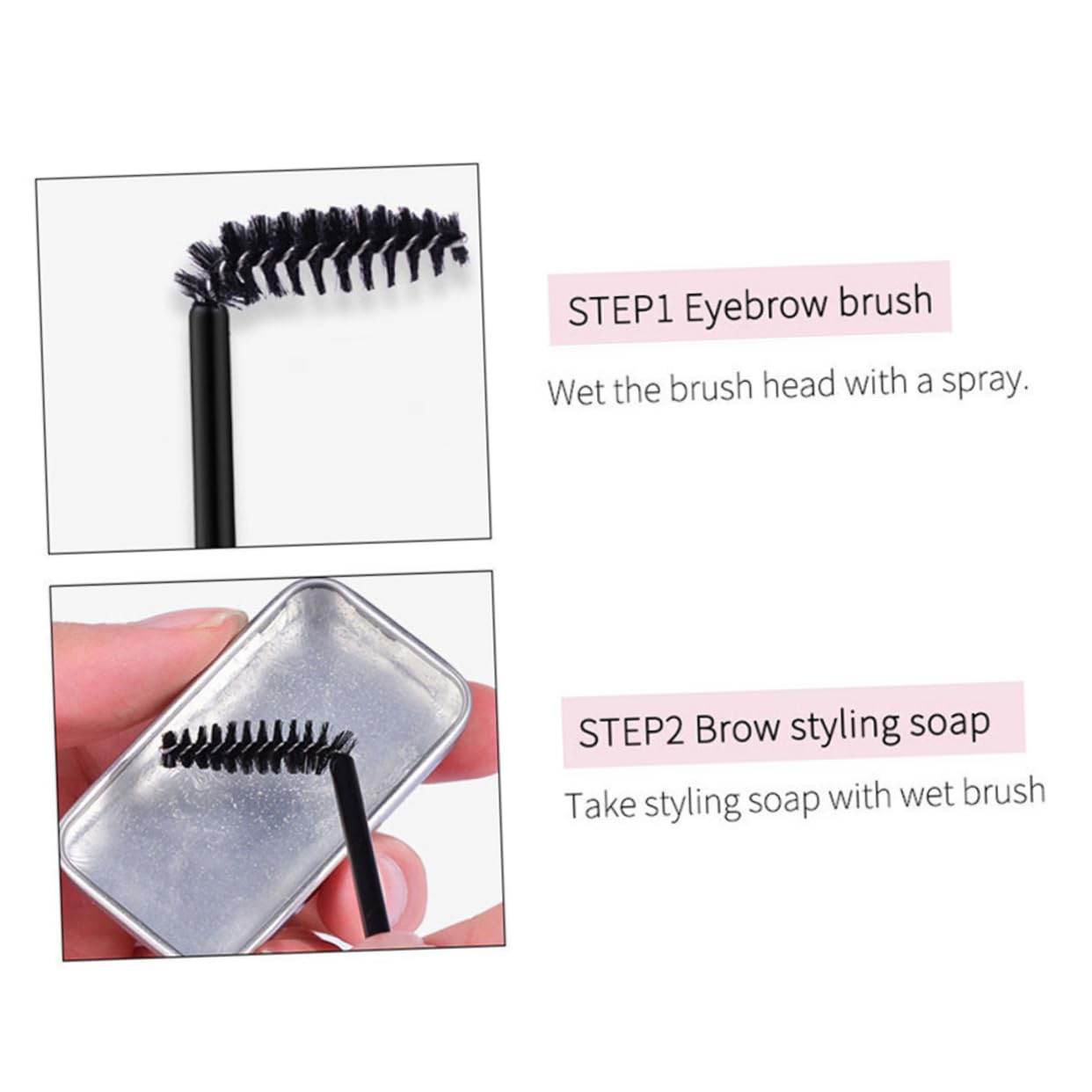 Паста FRCOLOR 2 Набори Натуральний Бальзам для брів Помада для оформлення брів з пензлем Нержавіюча сталь 3D, фото №2