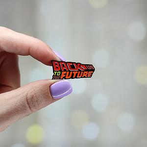 Металлический значок пин Назад в будущее Back to the future - Фото 1