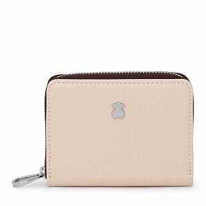 Гаманець TOUS New Dubai Saf Tri-Beige Medium, бежевий - Фото 1
