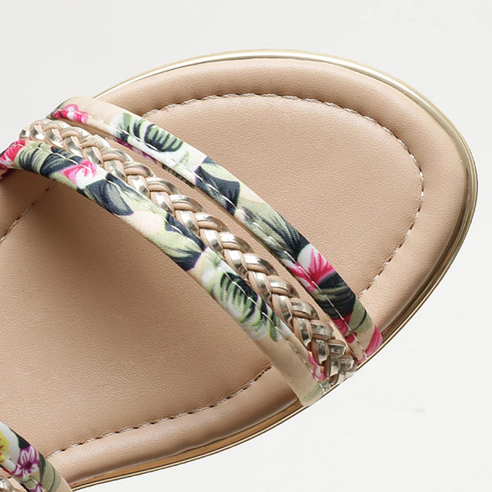 Босоніжки PU шкіра Каблук 2,5 см Абрикос, фото №2 Босоніжки PU шкіра Каблук 2,5 см Абрикос, фото №2