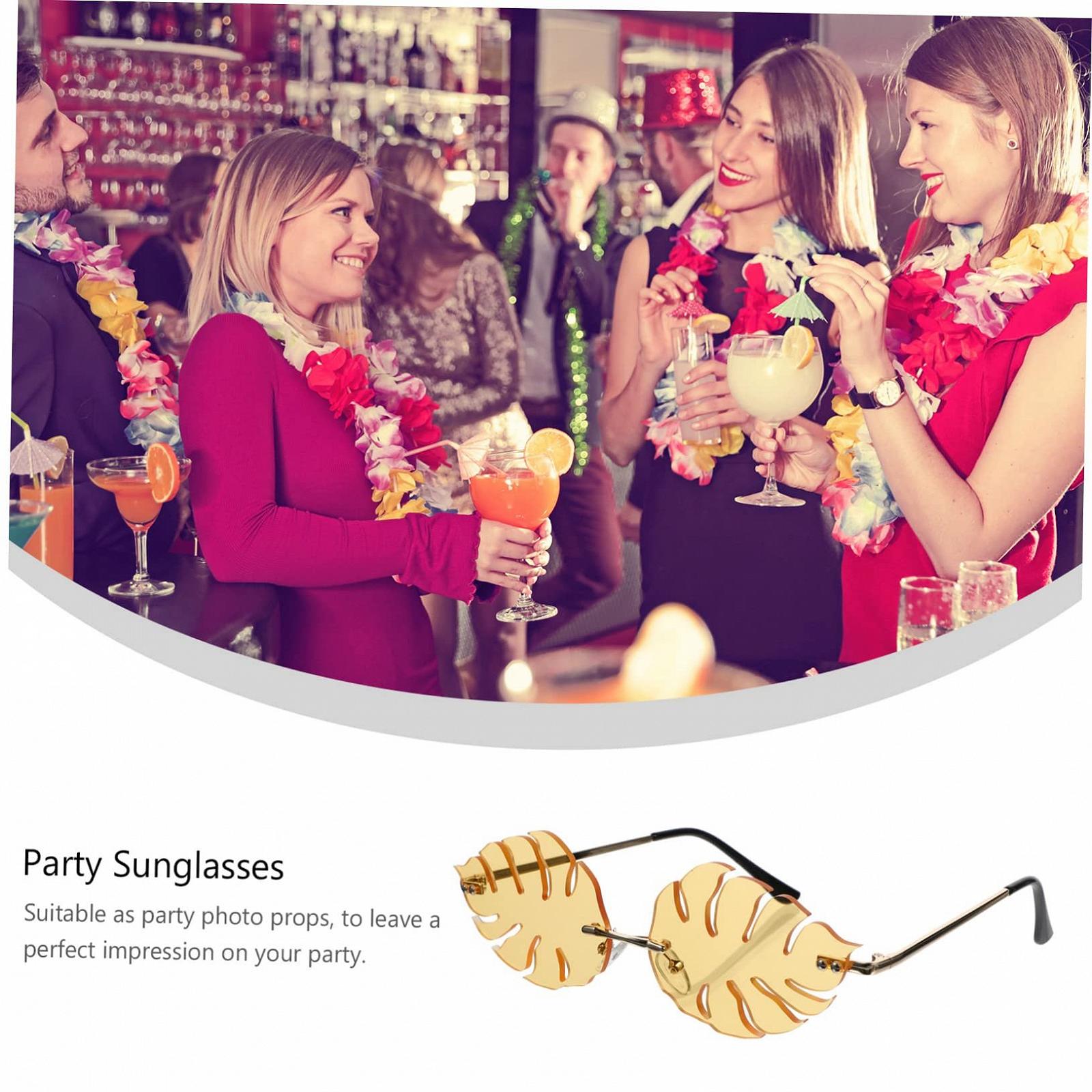 Оправа для окулярів PACKOVE 3 шт. у формі листка, жовті, фото №5