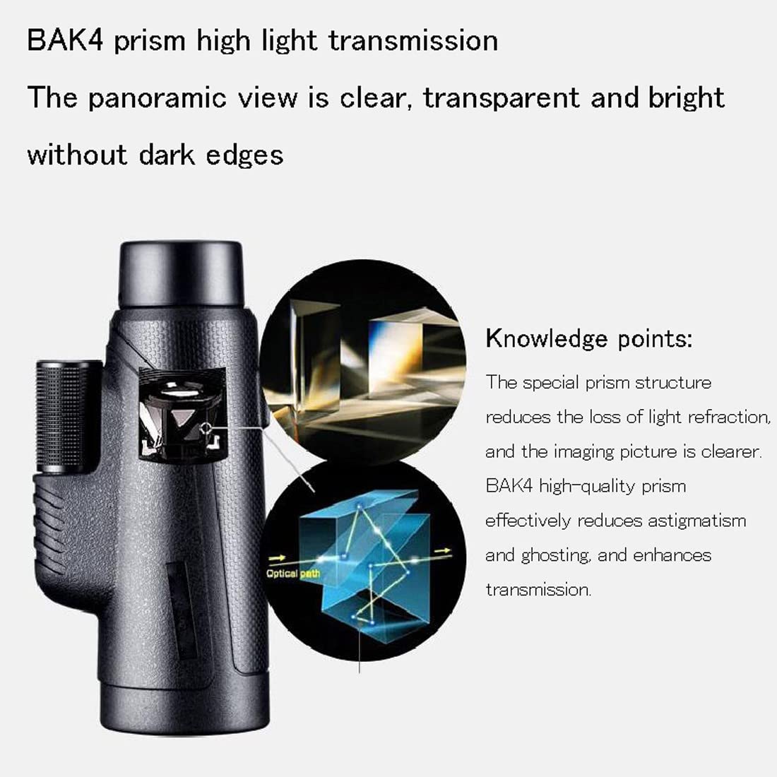 Монокулярне телескоп BES водонепроникне, фото №3