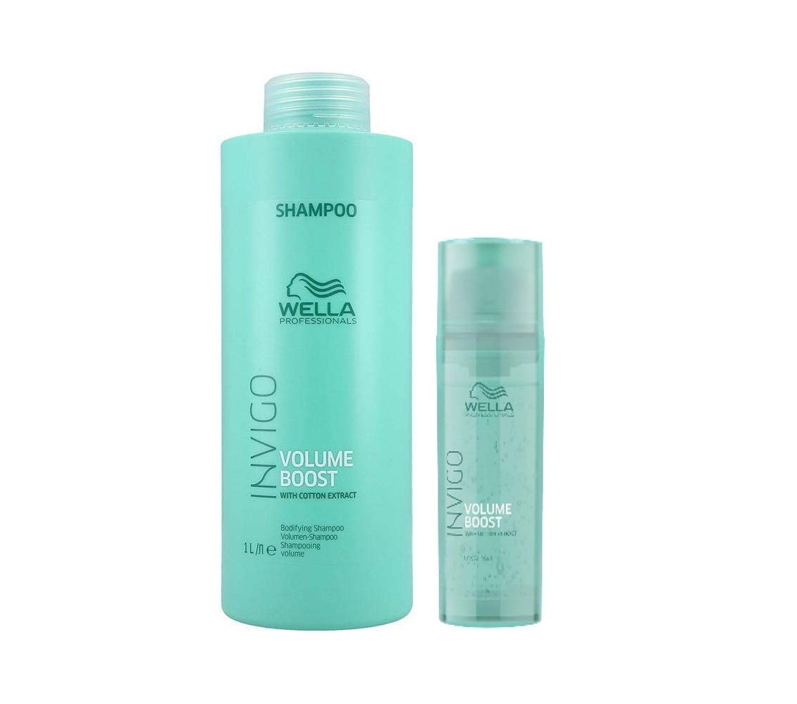 Шампунь Wella Invigo Volume Boost для об'єму 1000 мл + Маска Crystal 145 мл, фото №1