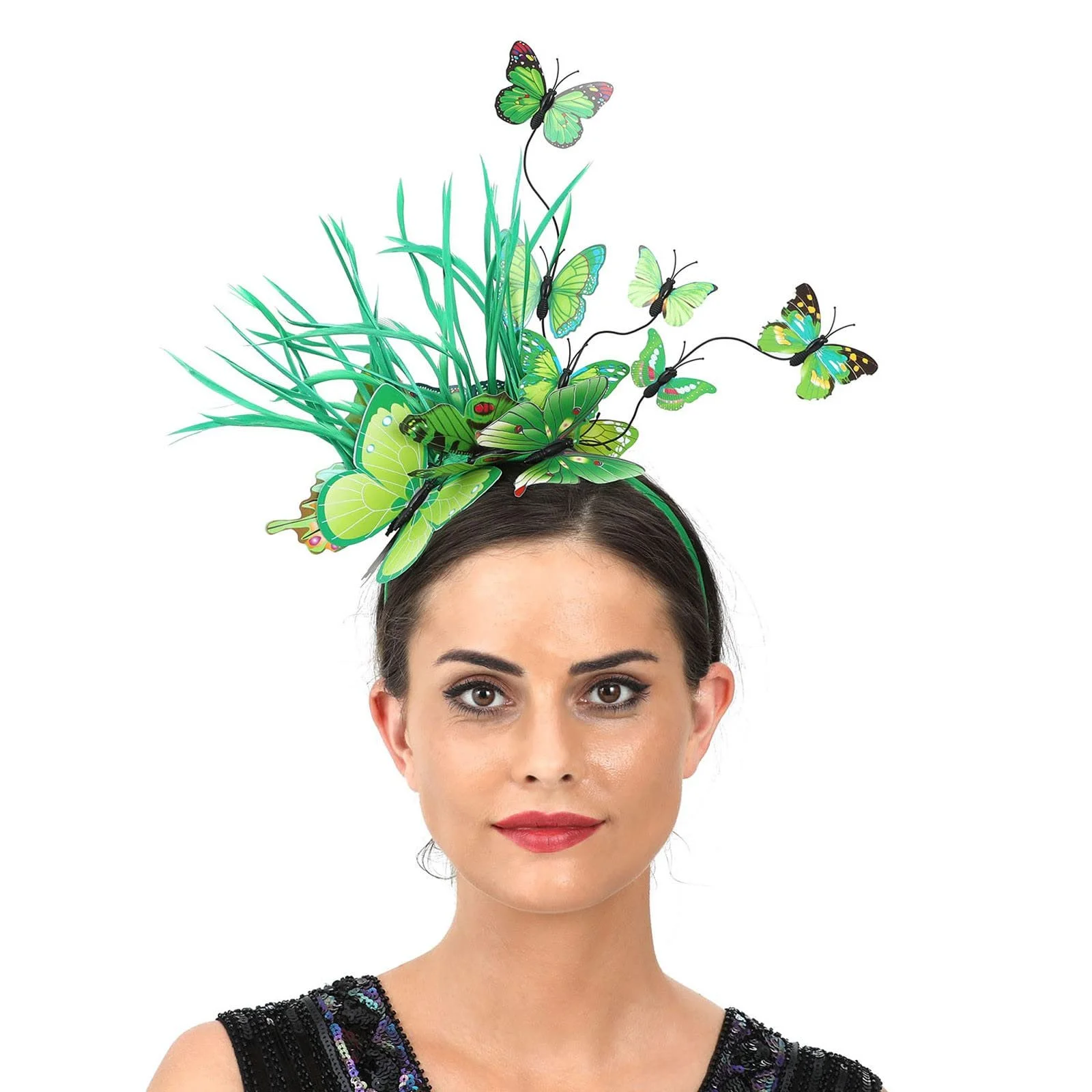 Обруч для волосся Метелик з різнокольоровими метеликами, фото №4 Обруч для волосся Метелик з різнокольоровими метеликами, фото №4