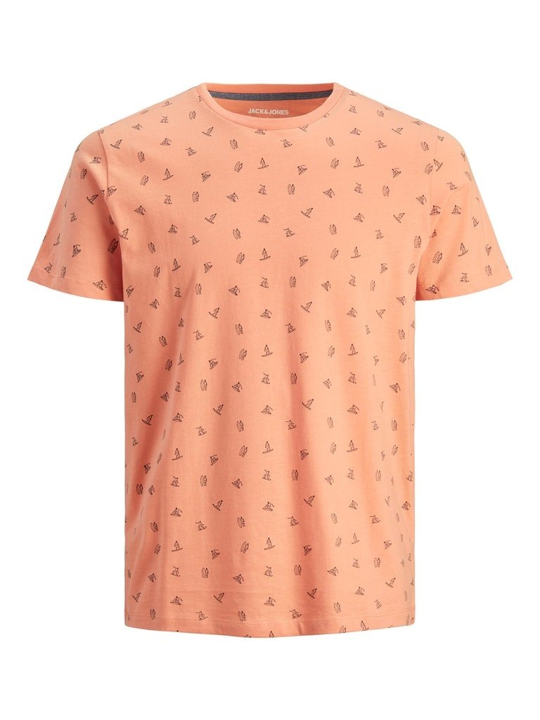 Футболка Jack & Jones AOP TEE RE 12200341 Коралловый M, фото №1