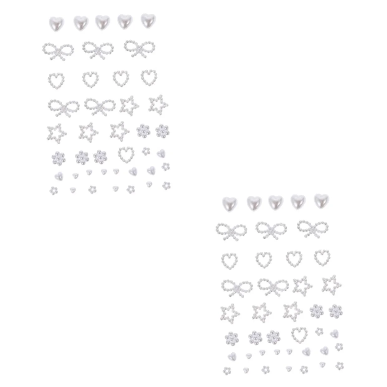 Прикраса FRCOLOR 2 набори, штукатурки для камені для аксесуари для манікюру своїми руками, ювелірні вироби для прикраси для себе, патч, білий, фото №1