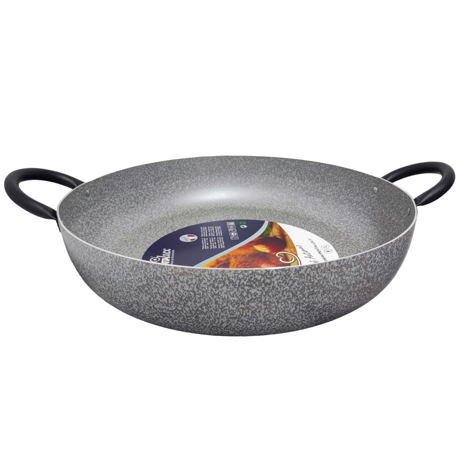 Сковорідка STONE LINE 40cm металеві ручки, фото №1