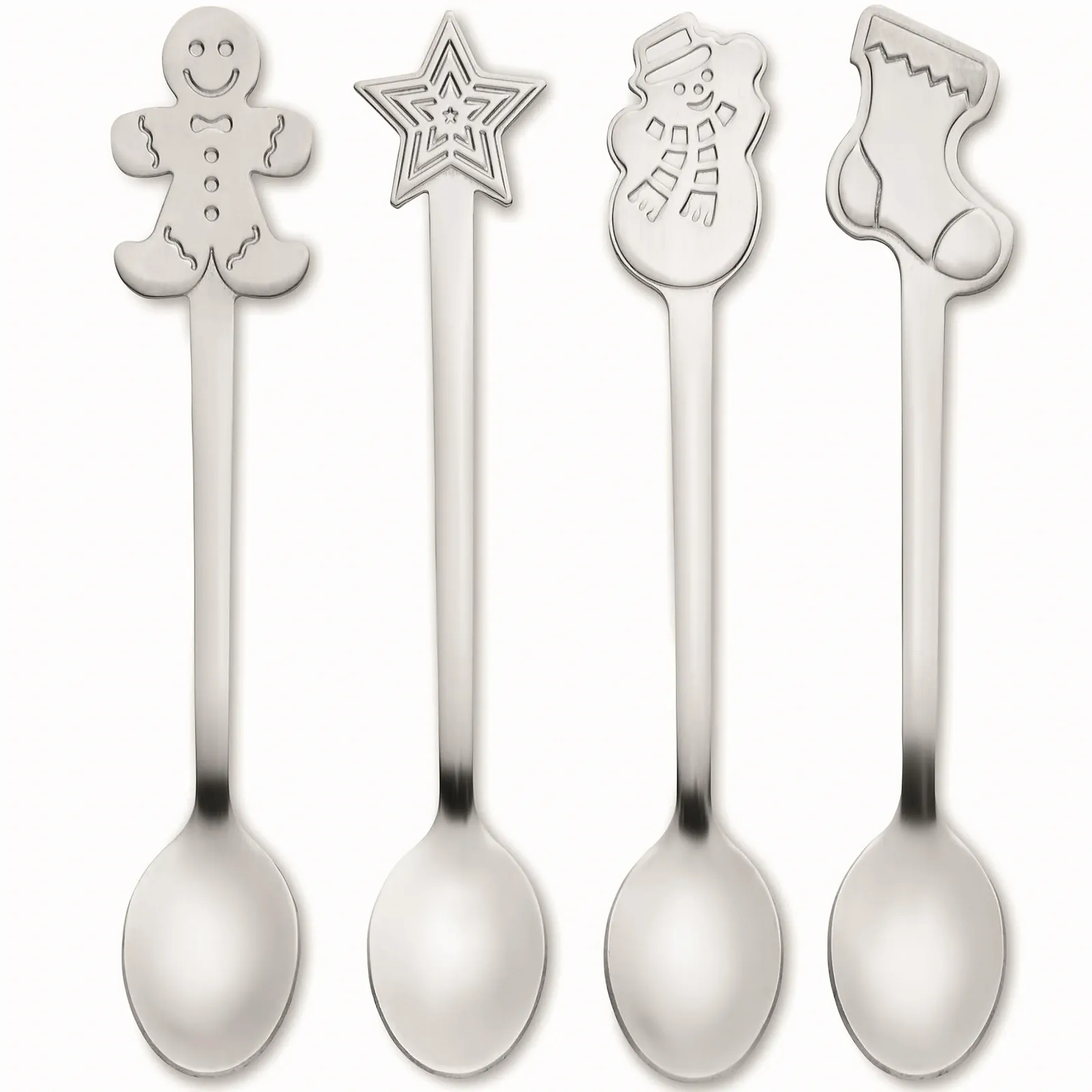 Набір чайних ложок з нержавіючої сталі 4 шт., фото №1