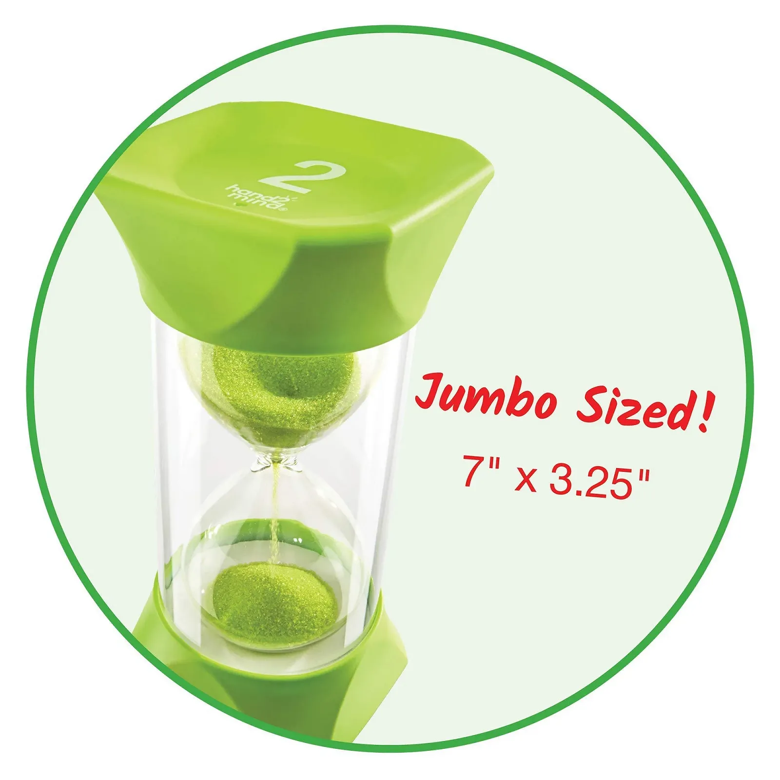 Пісочний годинник Learning Resources Jumbo 2 хвилини гумові ковпачки, фото №3 Пісочний годинник Learning Resources Jumbo 2 хвилини гумові ковпачки, фото №3