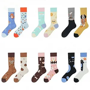 Шкарпетки Жіночі Cozy 6 пар, One Size, Різнокольорові - Фото 1