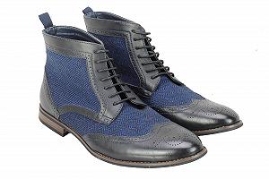 Черевики Oxford Brogue Класичні Шкіряні Твідові Xposed Вінтажні На Шнурівці synthetic.ua - Фото 1