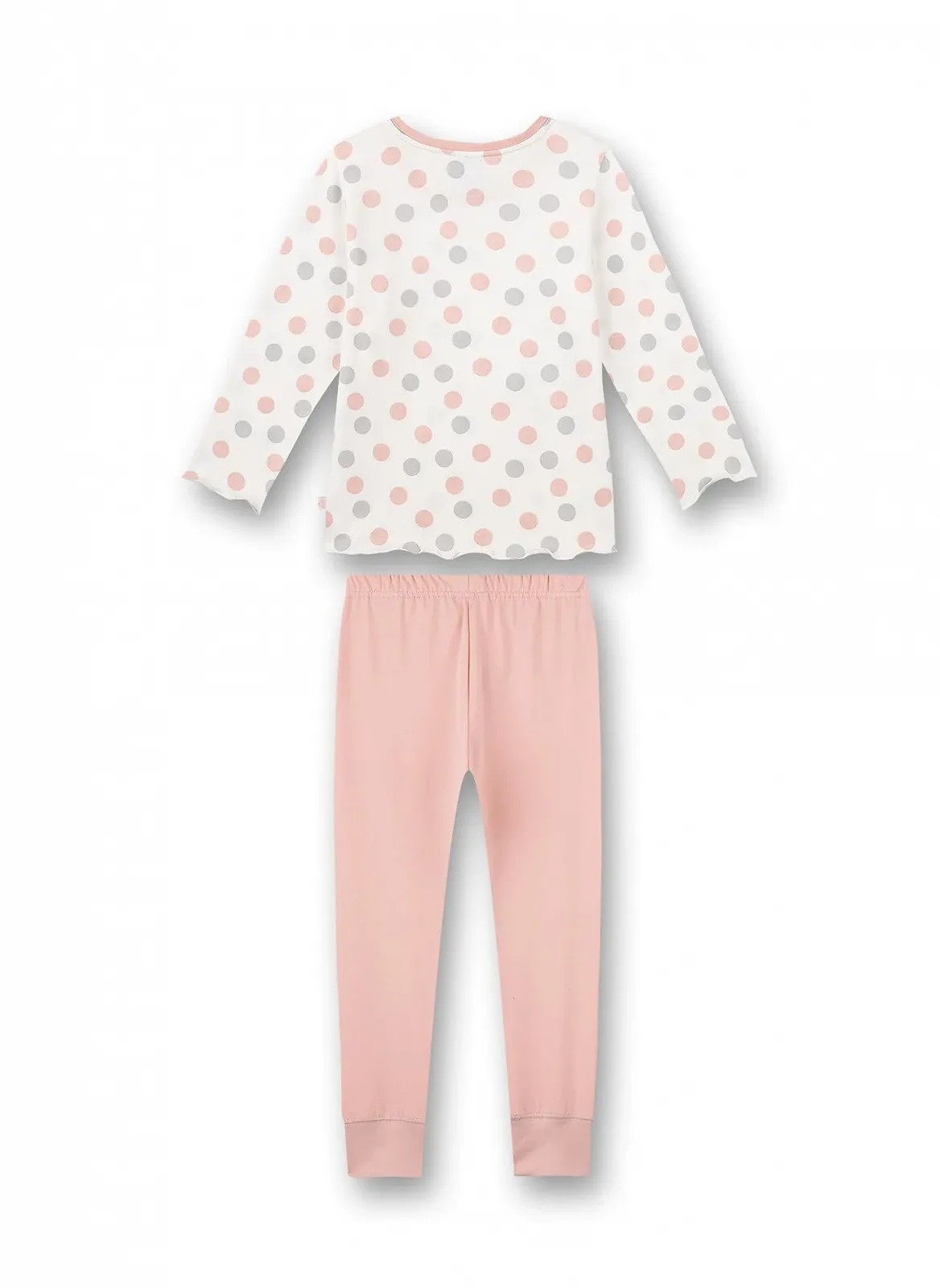 Пижама Sanetta для девочек Длинная Белая в горошек, фото №2 Пижама Sanetta для девочек Длинная Белая в горошек, фото №2