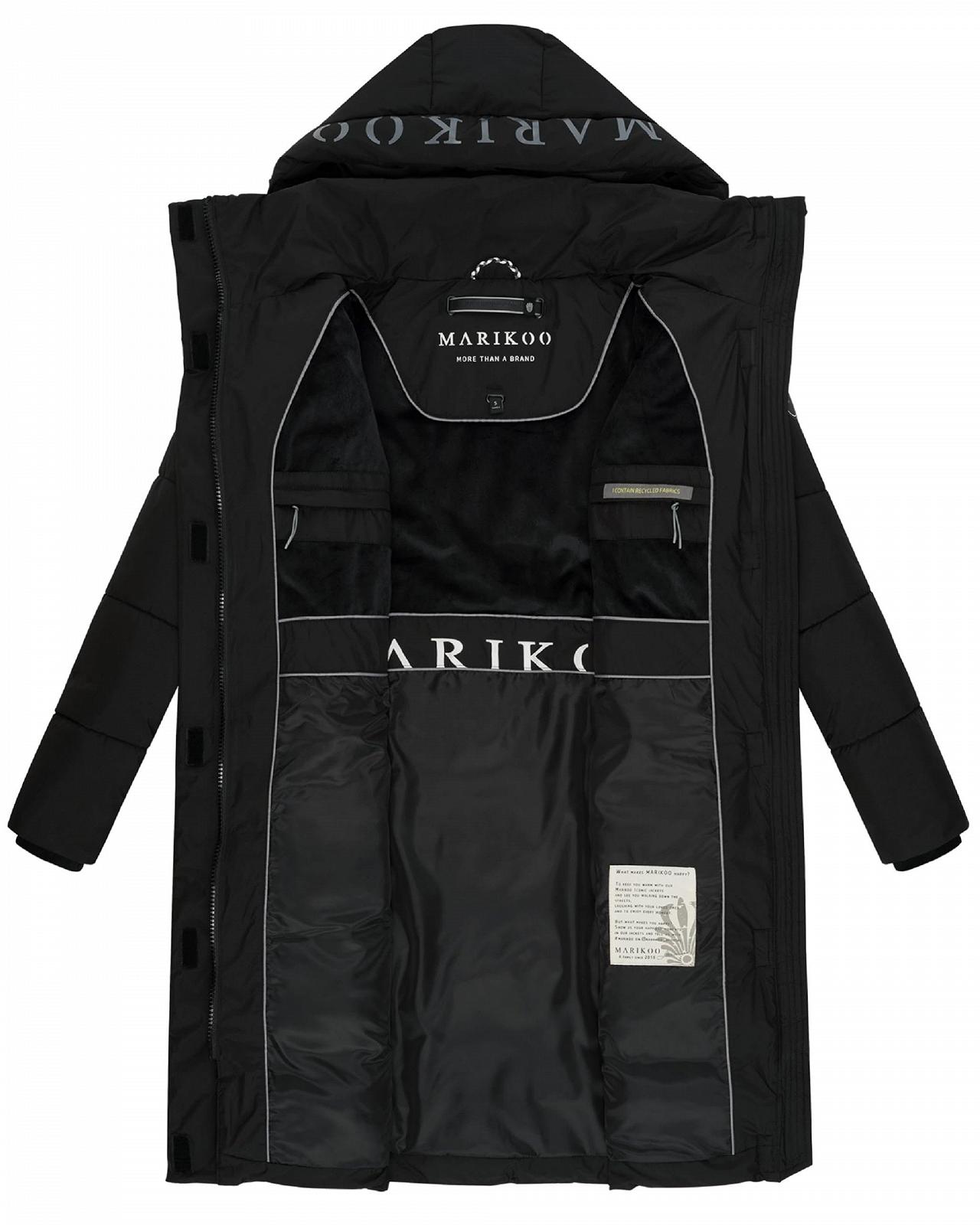 Пальто зимнее MARIKOO Laryaa XVI Женское Теплое стеганое Длинное со съемным капюшоном, фото №6 Пальто зимнее MARIKOO Laryaa XVI Женское Теплое стеганое Длинное со съемным капюшоном, фото №6