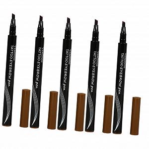 Косметика Beaupretty 5 штук Візьмальний олівець для брів чотири зубці водостійкий жіночий макіяж - Фото 1