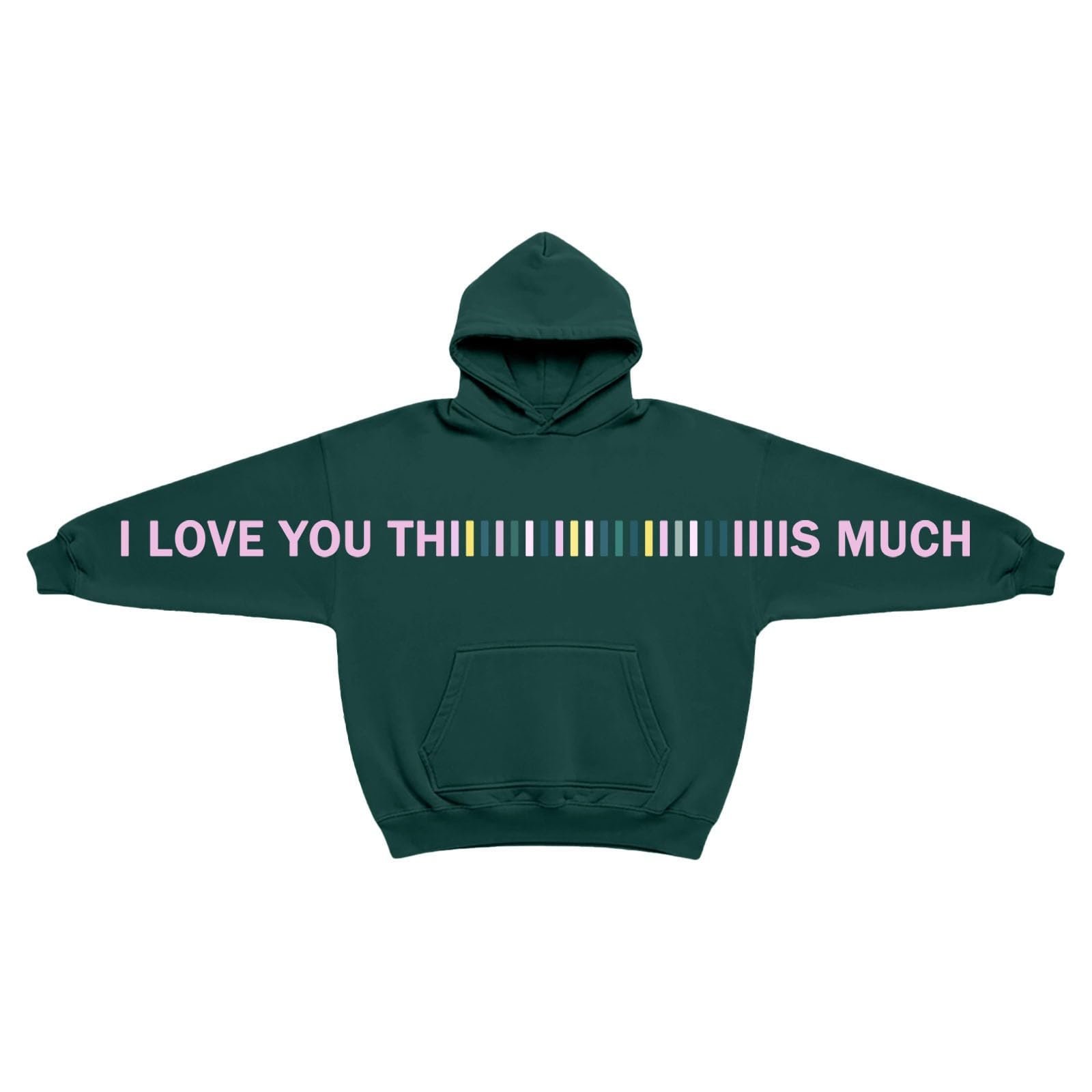 Худі R Модель 134 з принтом на кишені, фото №4