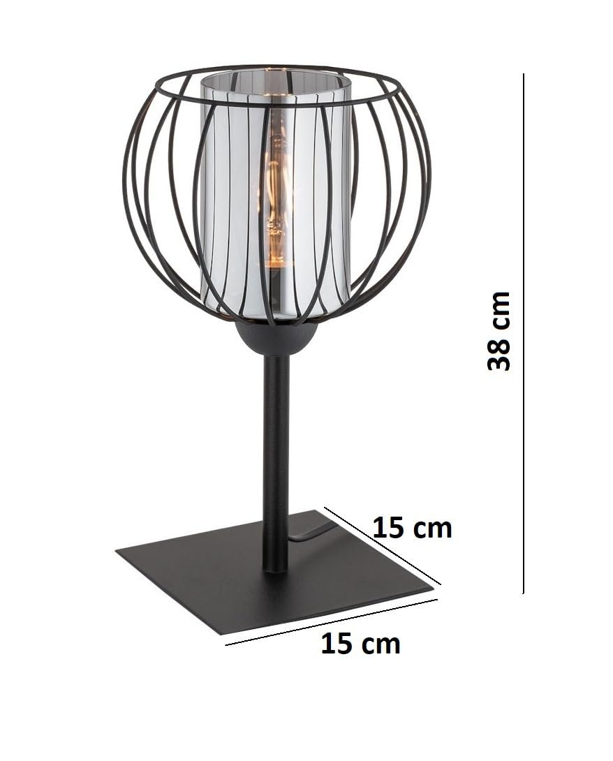 Настільна лампа Loft Metal 1-Bulb E27 Чорний, фото №2