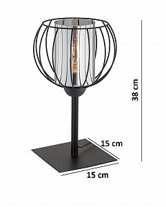Настільна лампа Loft Metal 1-Bulb E27 Чорний synthetic.ua - Фото 1