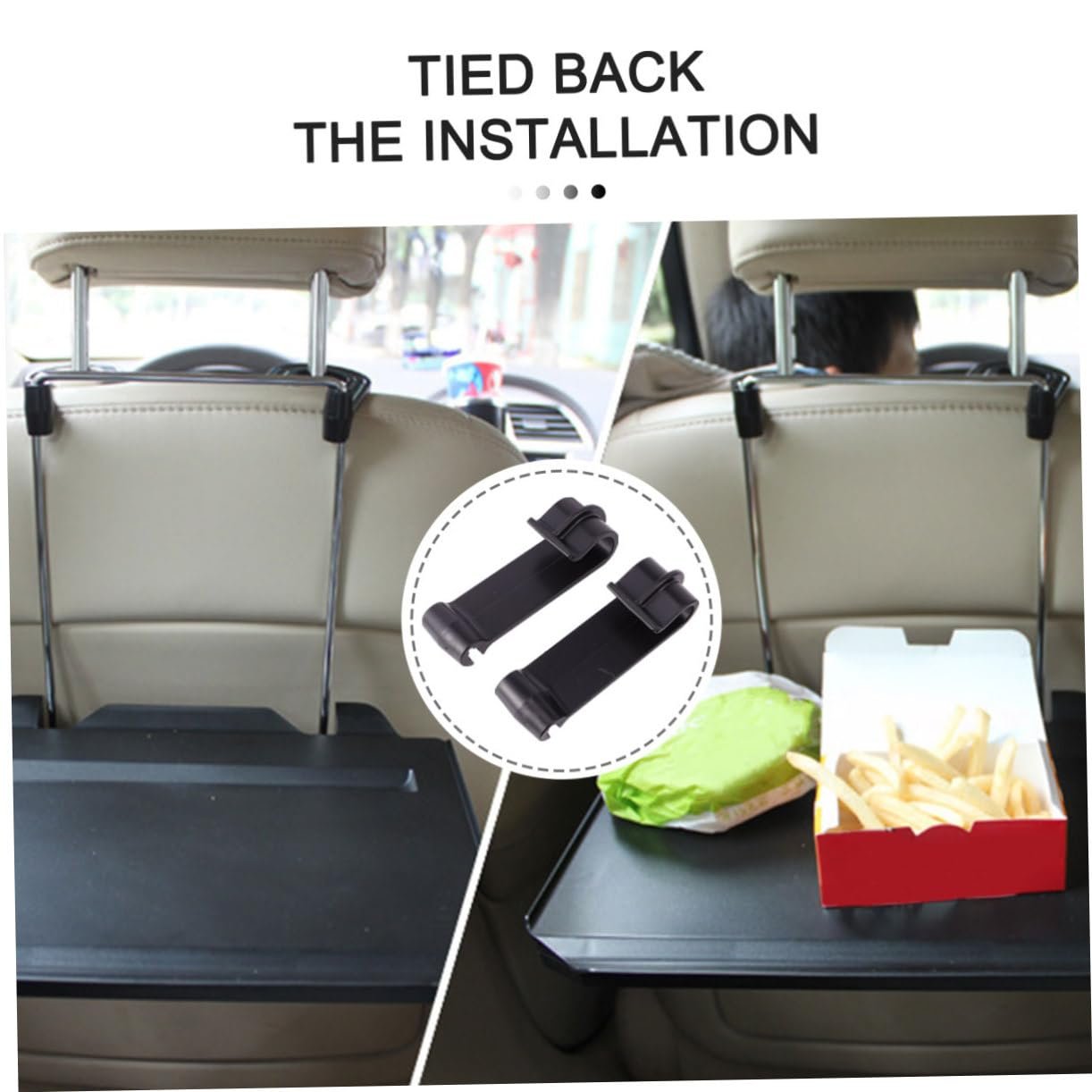 Автомобильный PC столик Пластик Универсальный с держателем для планшета и напитков для руля и спинки сиденья, фото №2 Автомобильный PC столик Пластик Универсальный с держателем для планшета и напитков для руля и спинки сиденья, фото №2