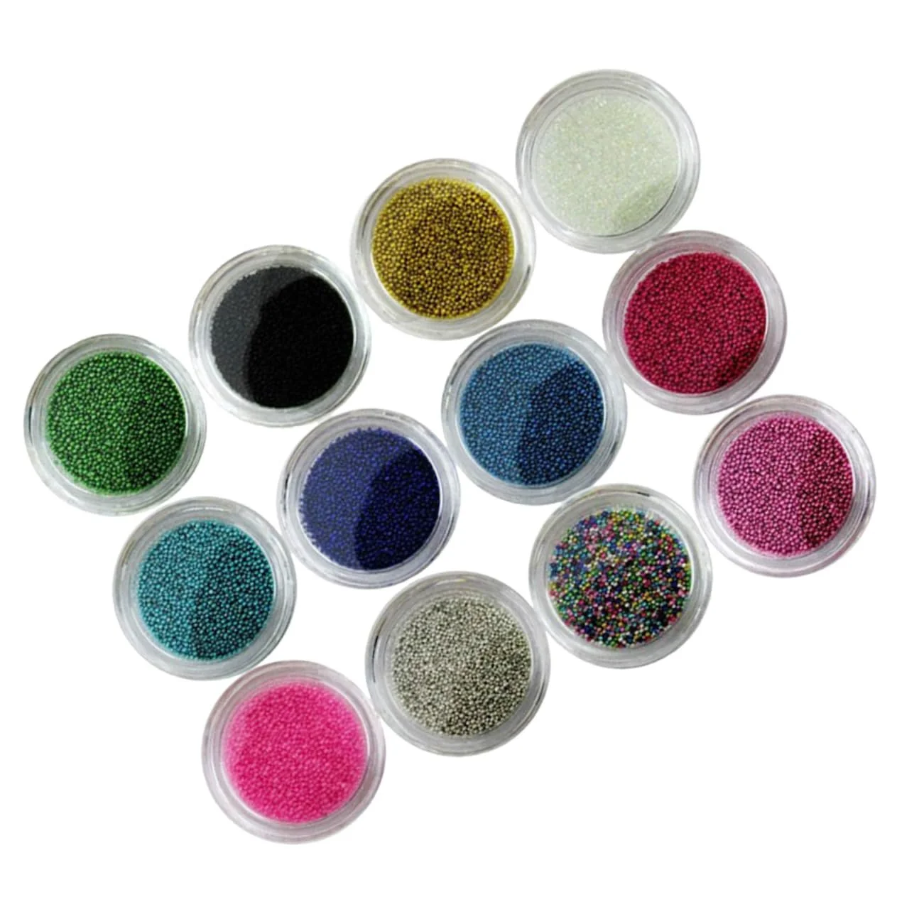 Икра для ногтей Разноцветные жемчужины ручной работы 3 шт. Смешанные цвета, фото №9