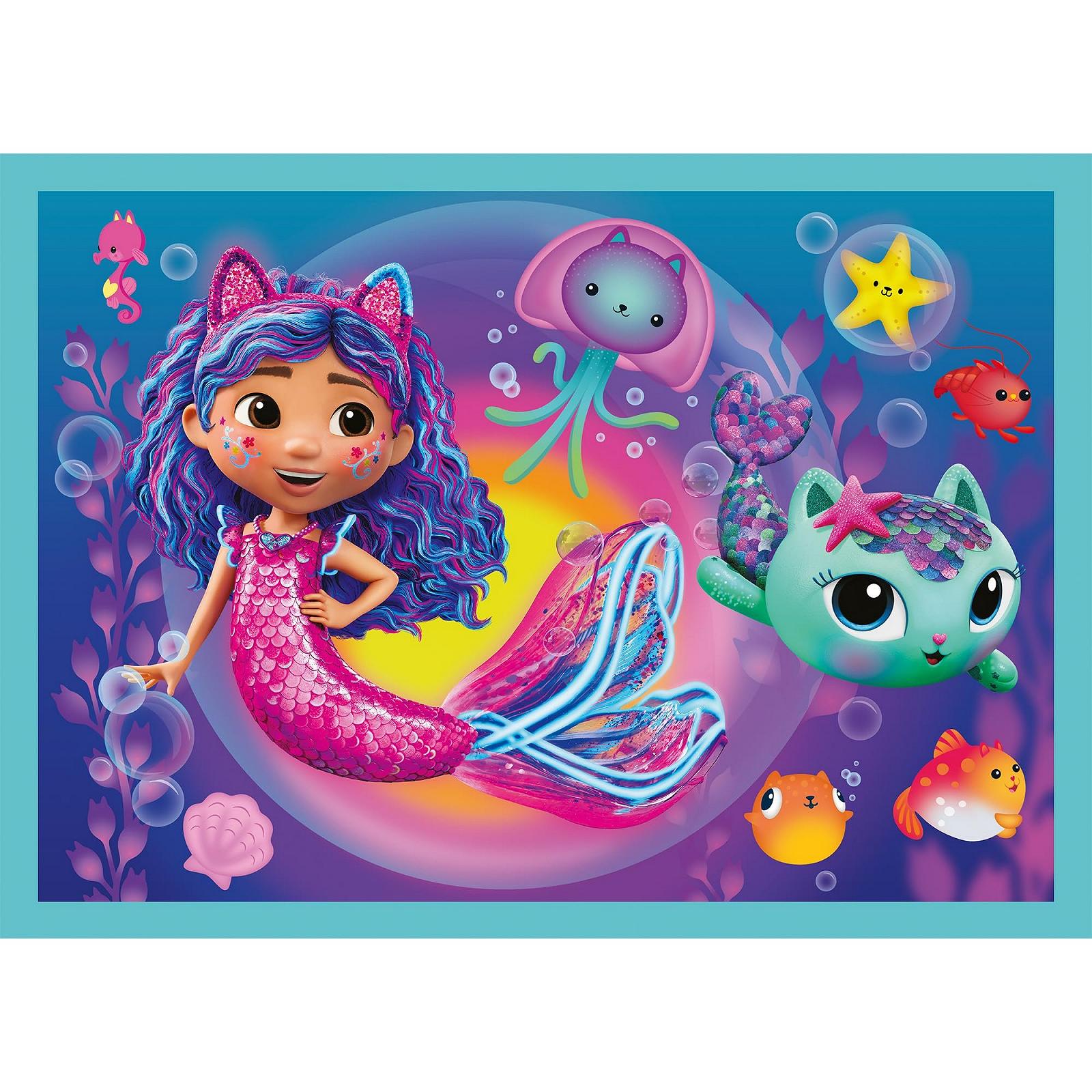 Пазл Trefl Gabby's Dollhouse Gabby's Big Adventure 4-в-1 35-70 элементов, фото №5