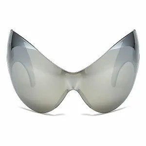 Большие солнцезащитные очки для женщин и мужчин LJCZKA, футуристические synthetic.ua - Фото 1