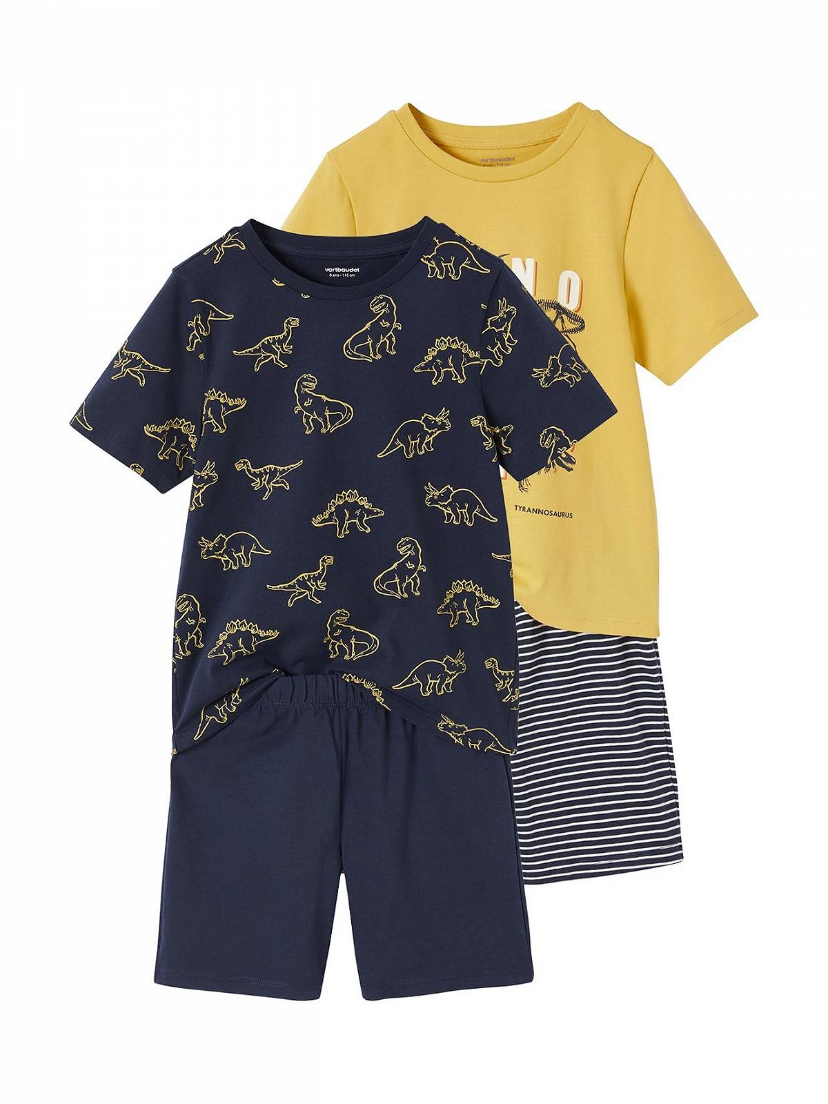 Комплект коротких піжам для хлопчиків (2 шт.) VERTBAUDET з динозаврами, фото №1