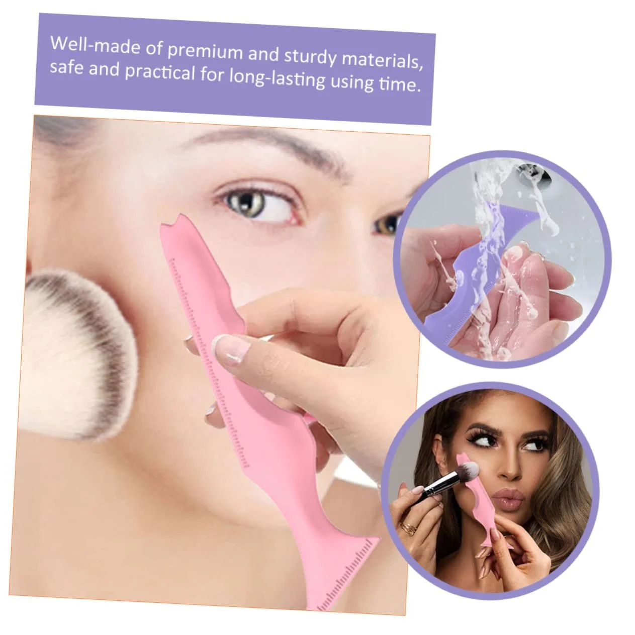 Трафарет Magiclulu Силіконовий для макіяжу очей, стрілок, тіней 10 шт, фото №2 Трафарет Magiclulu Силіконовий для макіяжу очей, стрілок, тіней 10 шт, фото №2