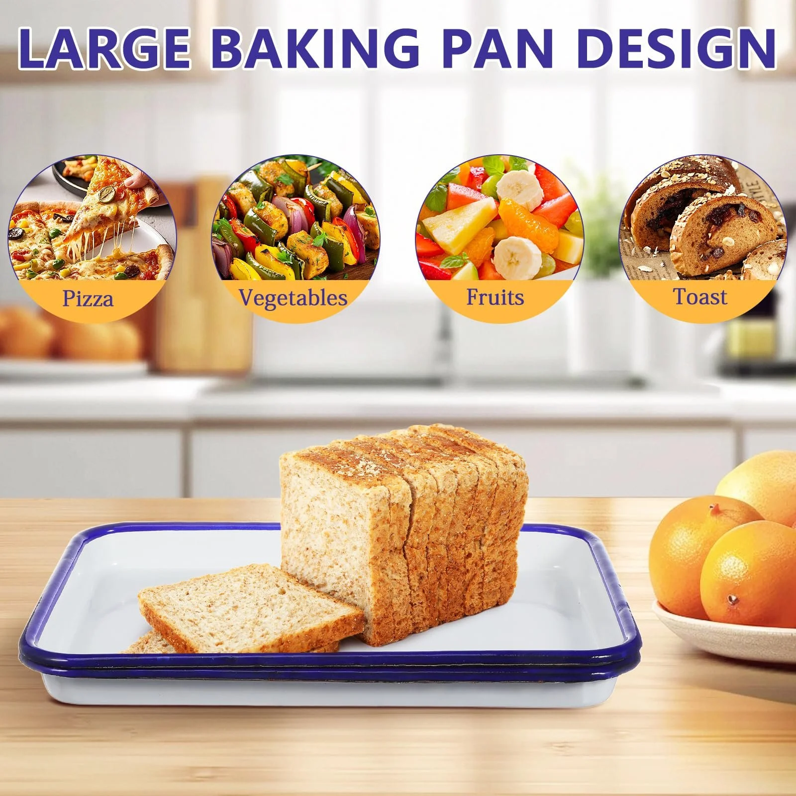 Набір форм для випікання Ciieeo прямокутні емальовані 2 шт., фото №7 Набір форм для випікання Ciieeo прямокутні емальовані 2 шт., фото №7