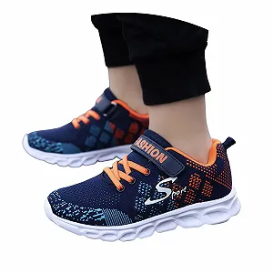 Кроссовки Детские Легкие Спортивные - Дышащие Сетчатые Комнатные Уличные Беговые Модные Нескользящие Детские Кроссовки для Отдыха Теннисные Кроссовки - Фото 1