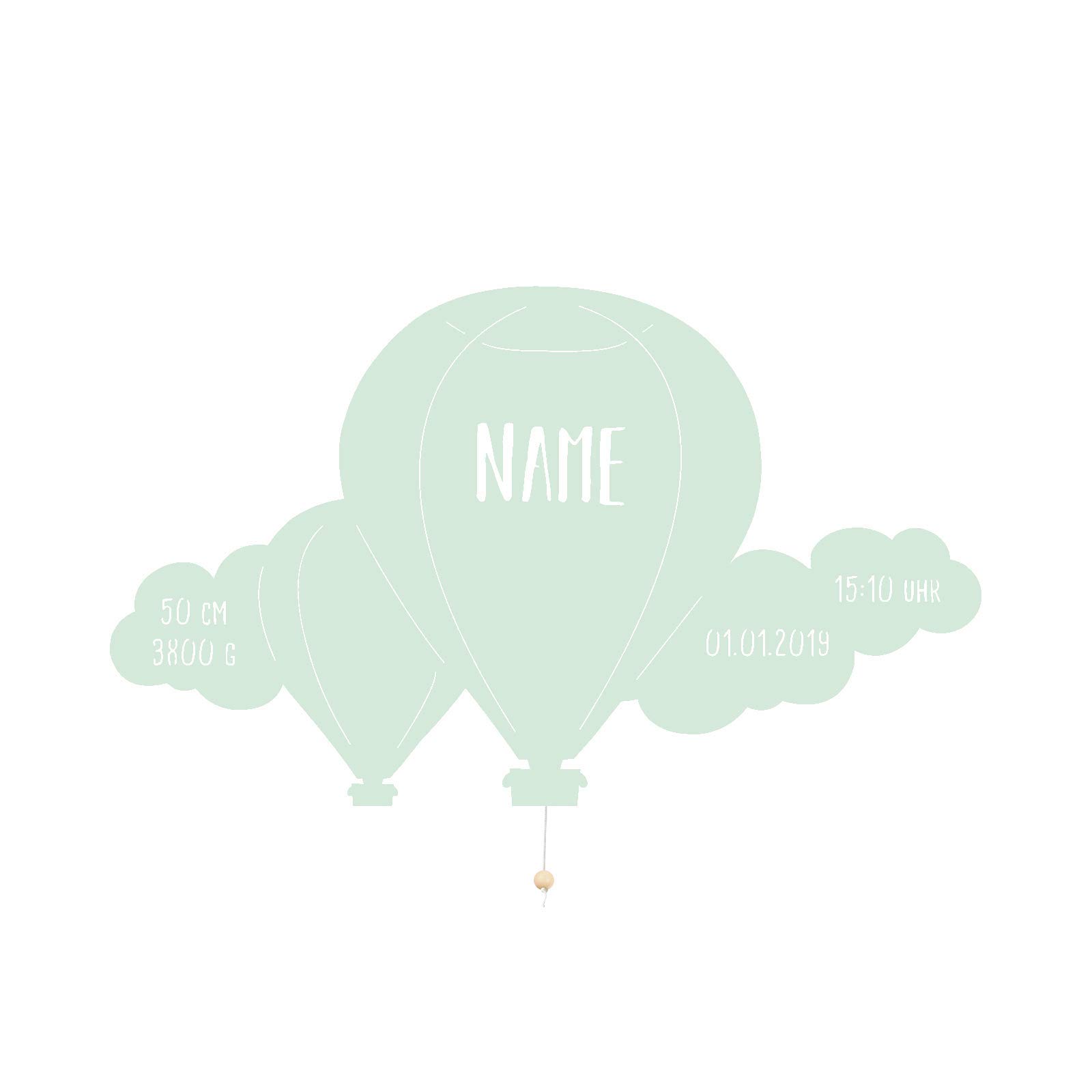 Світильник нічний Bruno повітряна куля з хмаркою персоналізований енергетичний клас A++, фото №5 Світильник нічний Bruno повітряна куля з хмаркою персоналізований енергетичний клас A++, фото №5